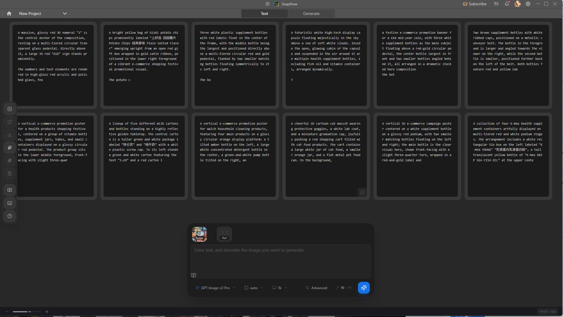 Batch Creative Text-to-Image